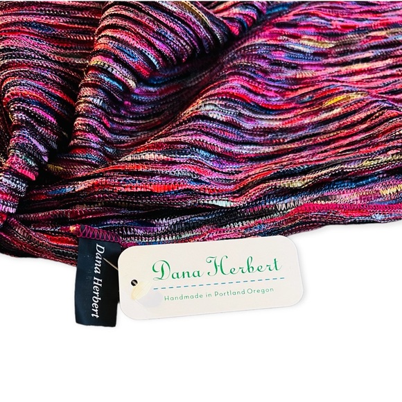 NEW Dana Herbert Scarf Multicolored Knit - Picture 8 of 8